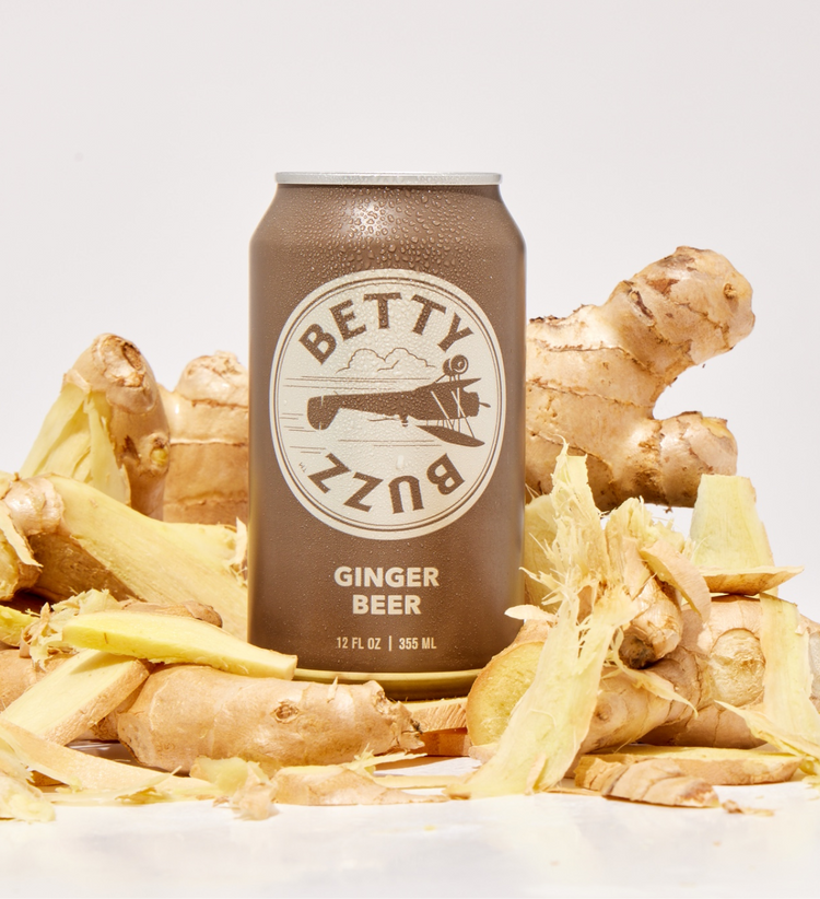 Betty Buzz Ginger Beer Can